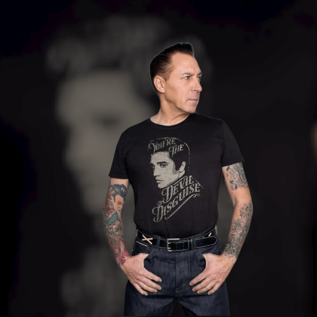 Elvis Presley Devil in Disguise men's T-Shirt - Premium Western Rock Apparel