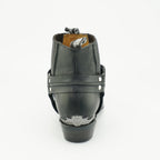 Eagle Low Leather Ankle Boots - Chelsea Boots with Eagle Ring Detail for Men & Women