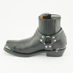 Eagle Low Leather Ankle Boots - Chelsea Boots with Eagle Ring Detail for Men & Women