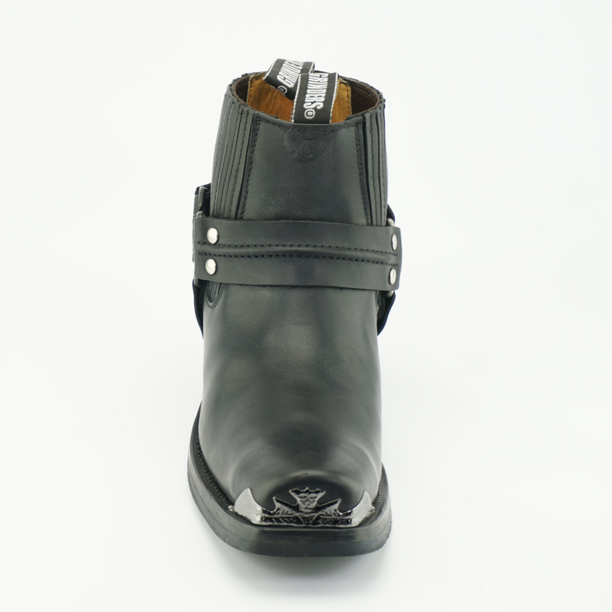 Eagle Low Leather Ankle Boots - Chelsea Boots with Eagle Ring Detail for Men & Women