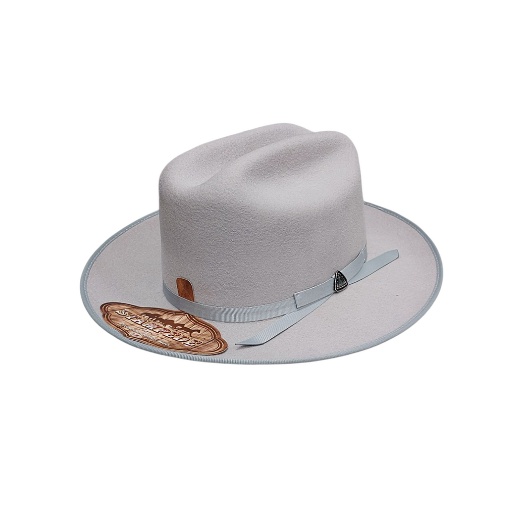 Essence Premium Wool Fedora Hat - Grey Felt Fedora with 7cm Brim