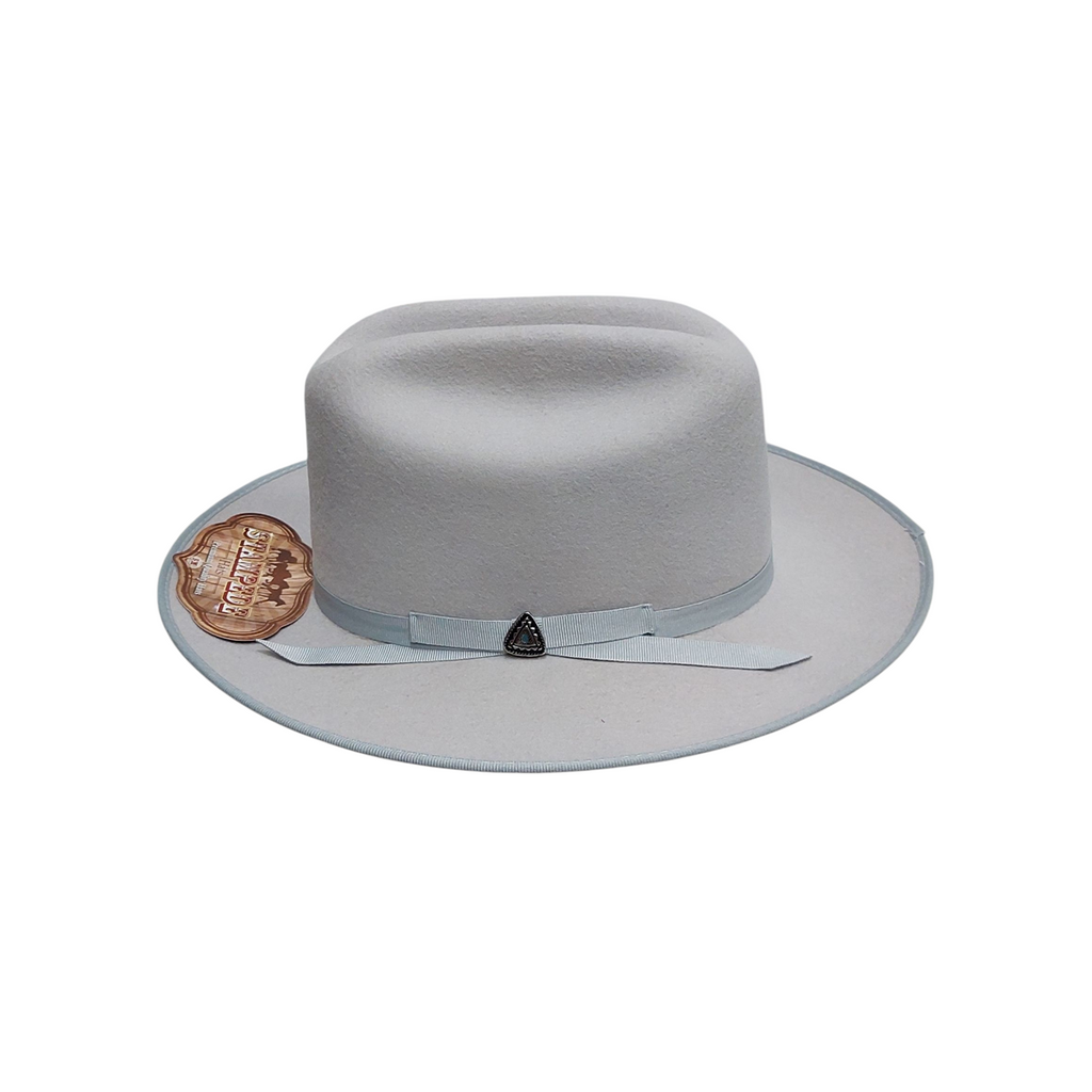 Essence Premium Wool Fedora Hat - Grey Felt Fedora with 7cm Brim