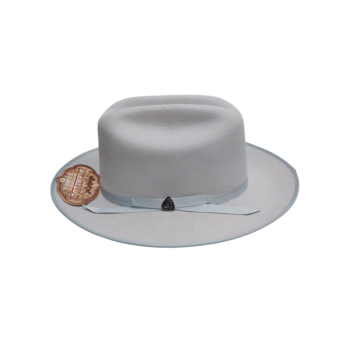 Essence Premium Wool Fedora Hat - Grey Felt Fedora with 7cm Brim