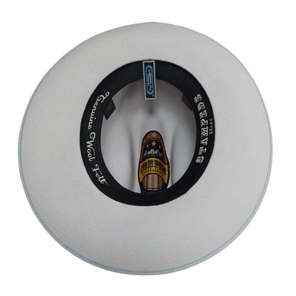 Essence Premium Wool Fedora Hat - Grey Felt Fedora with 7cm Brim