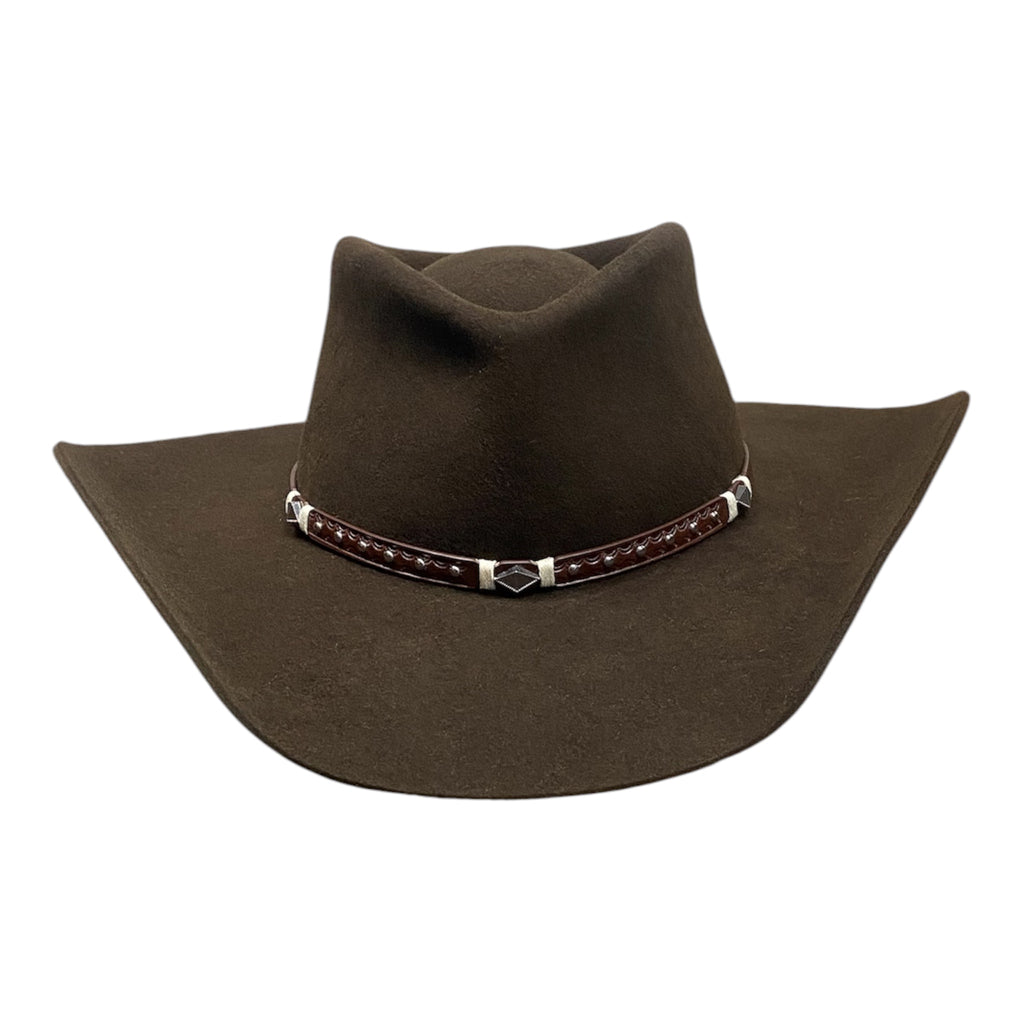 Hatson Frontier 1X Dark Brown Western Cowboy Hat