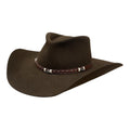 Hatson Frontier 1X Dark Brown Western Cowboy Hat