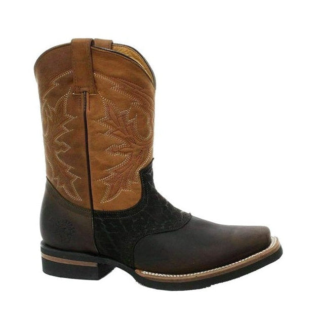Frontier Leather Western Cowboy Boots - Goodyear Welted Pull-On Boots for Men & Women