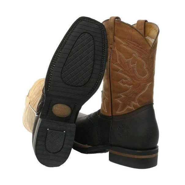 Frontier Leather Western Cowboy Boots - Goodyear Welted Pull-On Boots for Men & Women