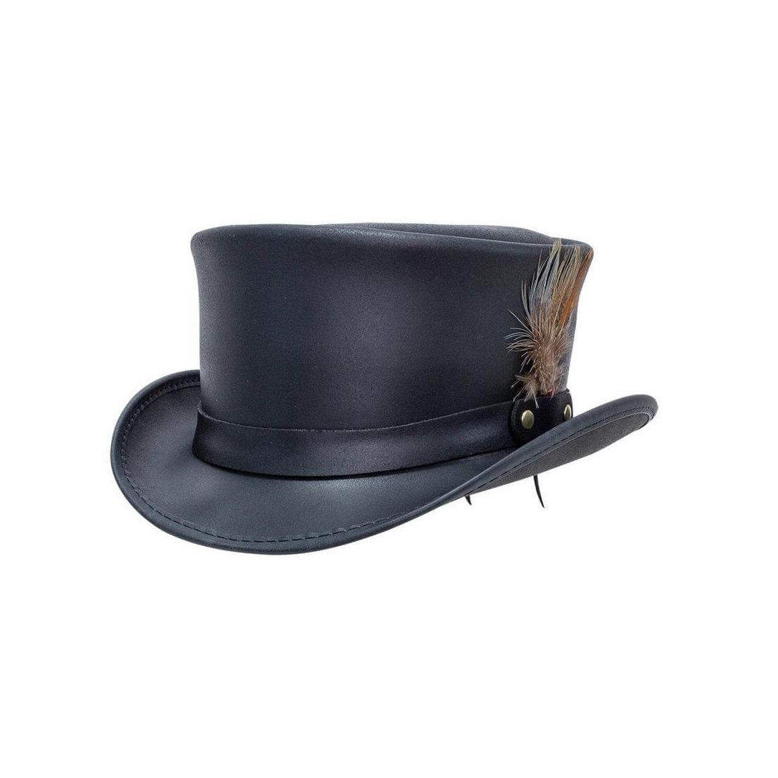 GENUINE LEATHER TOP HAT MARLOW BLACK