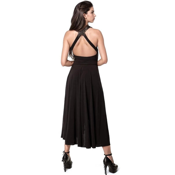 GOTHIC DRESS WITH BUTTERFLY