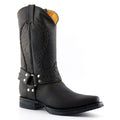 Galveston Brown Leather Western Cowboy Boots - Goodyear Welted Mid-Calf Boots for Men & Women
