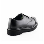 Gibson Boxer CS Black Leather Combat Shoes - Steel Toe Platform Derby Lace-Up Shoes for Men & Women