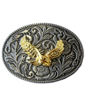 Golden Eagle Belt Buckle - Western Zinc Alloy Buckle 10x7cm