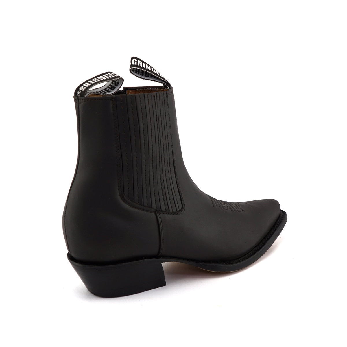 ZIPPERED WESTERN ANKLE BOOTS AUSTIN BROWN