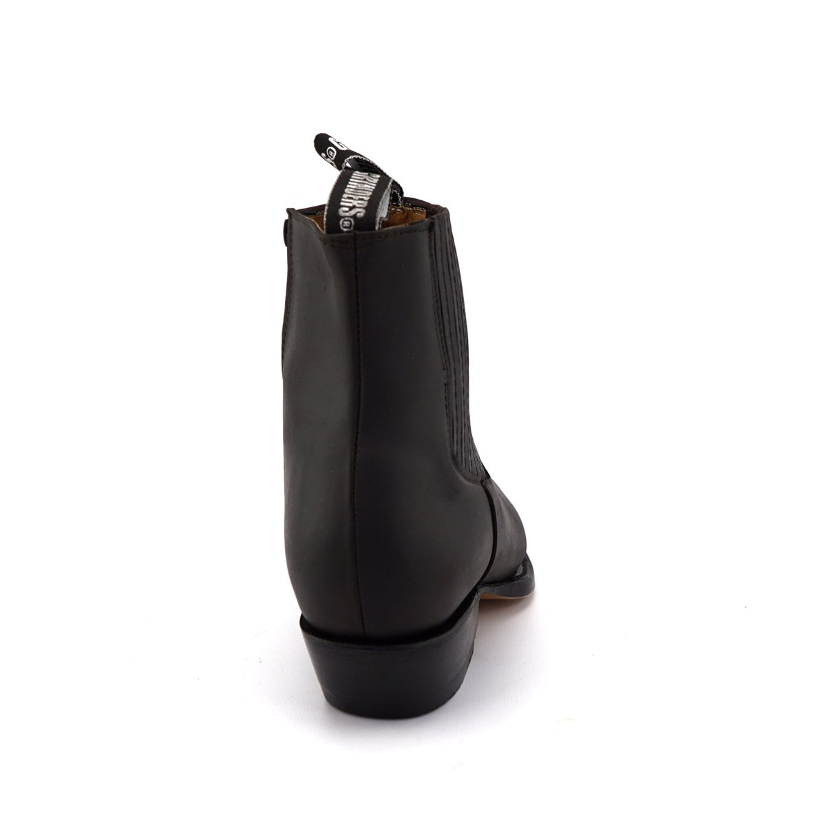 ZIPPERED WESTERN ANKLE BOOTS AUSTIN BROWN