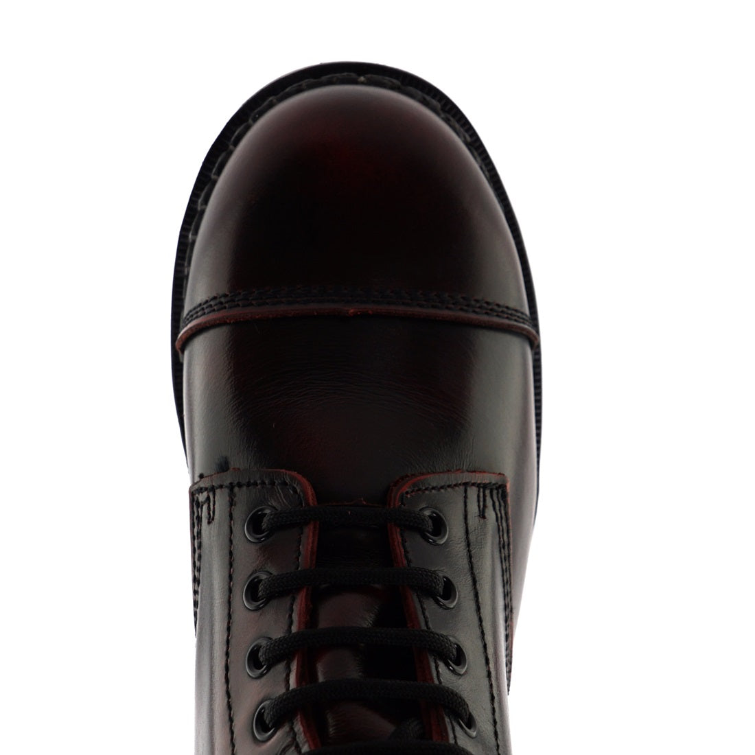 LACE UP BOOTS STAG ACS BURGUNDY