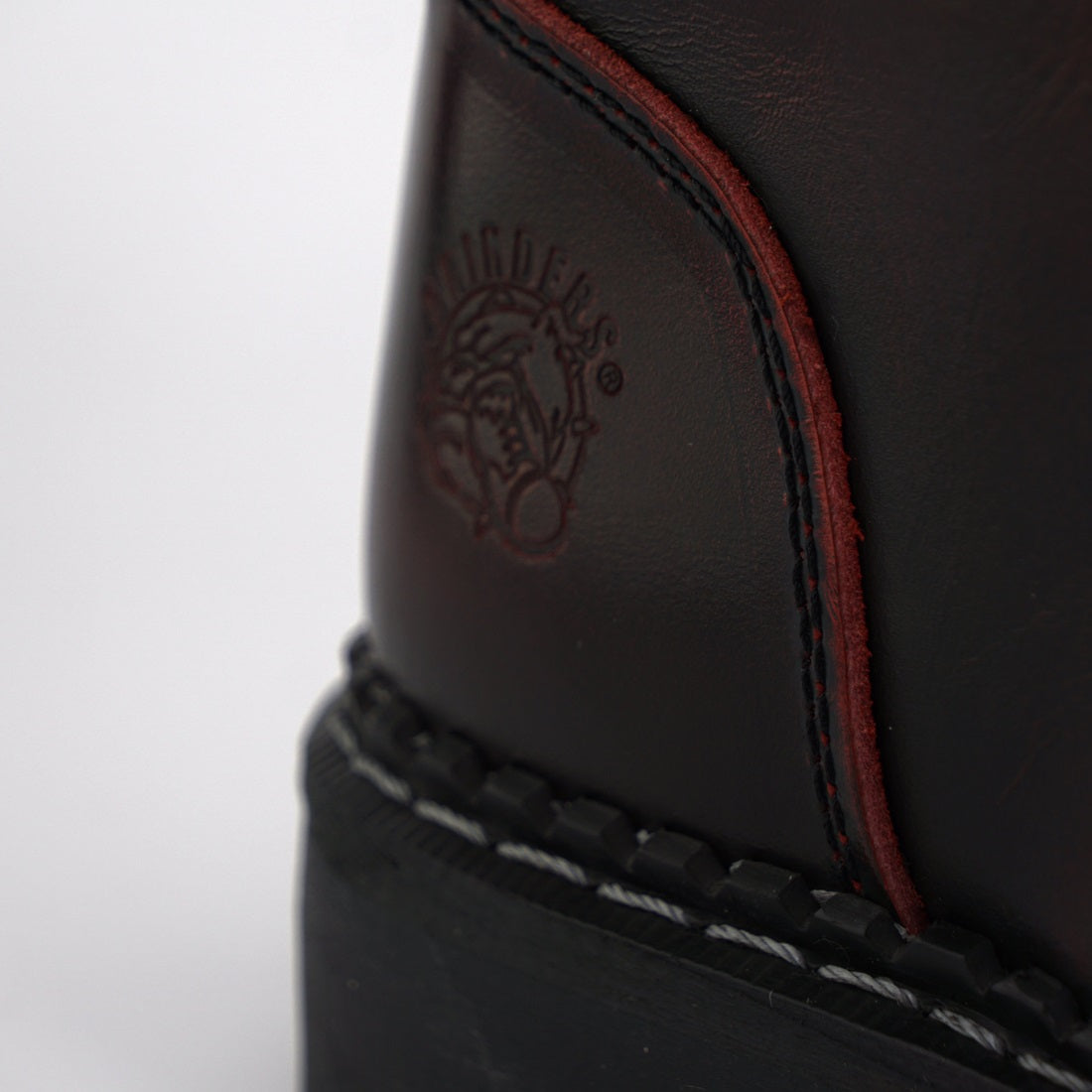 LACE UP BOOTS STAG ACS BURGUNDY