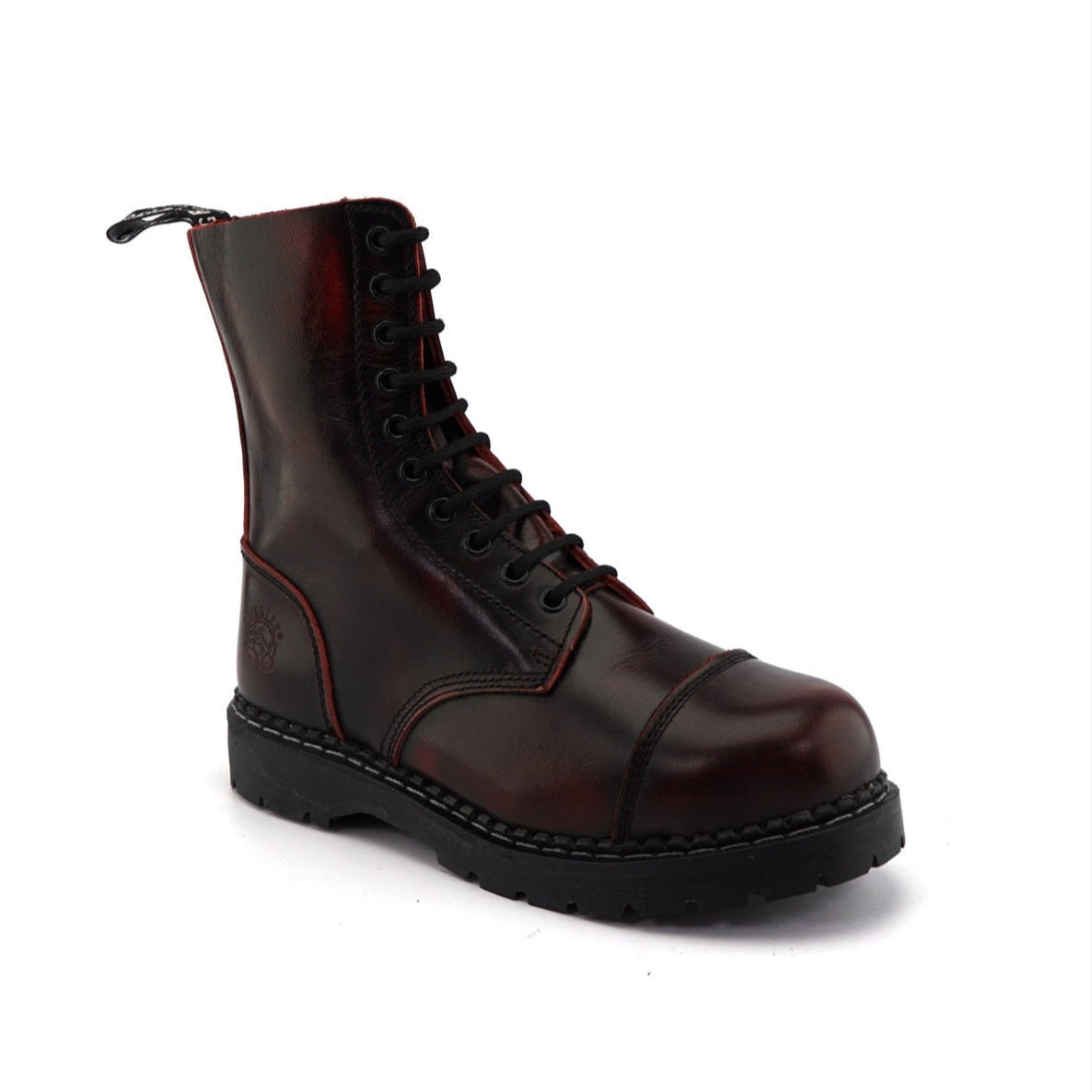 LACE UP BOOTS STAG ACS BURGUNDY