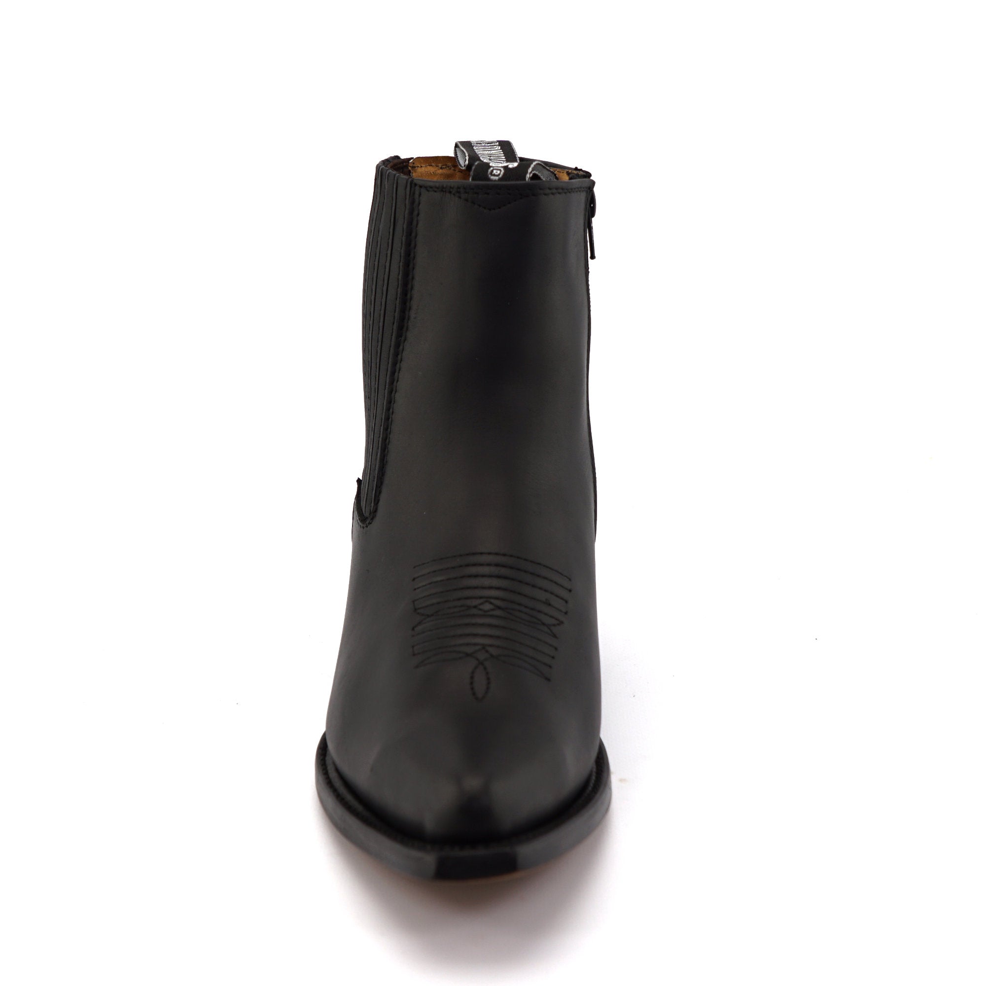 ZIPPERED WESTERN ANKLE BOOTS AUSTIN