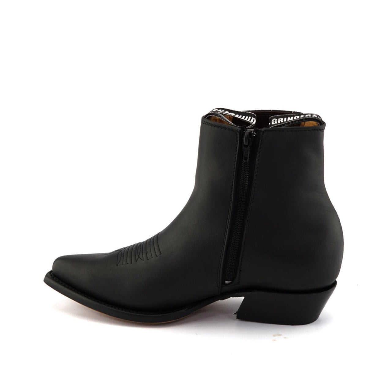 ZIPPERED WESTERN ANKLE BOOTS AUSTIN