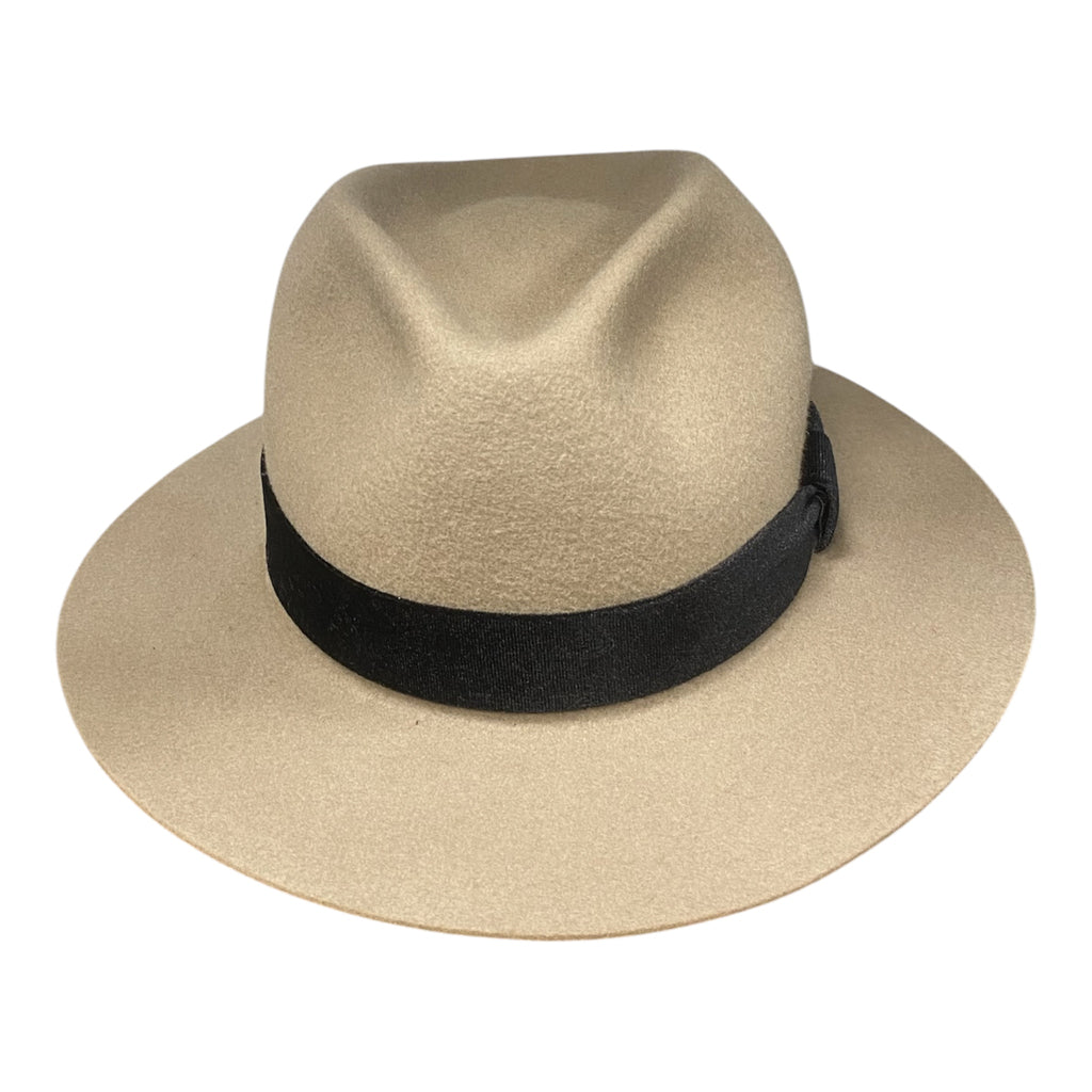 Hatson Fedora – Merino Wool Felt with Black Velour Hatband