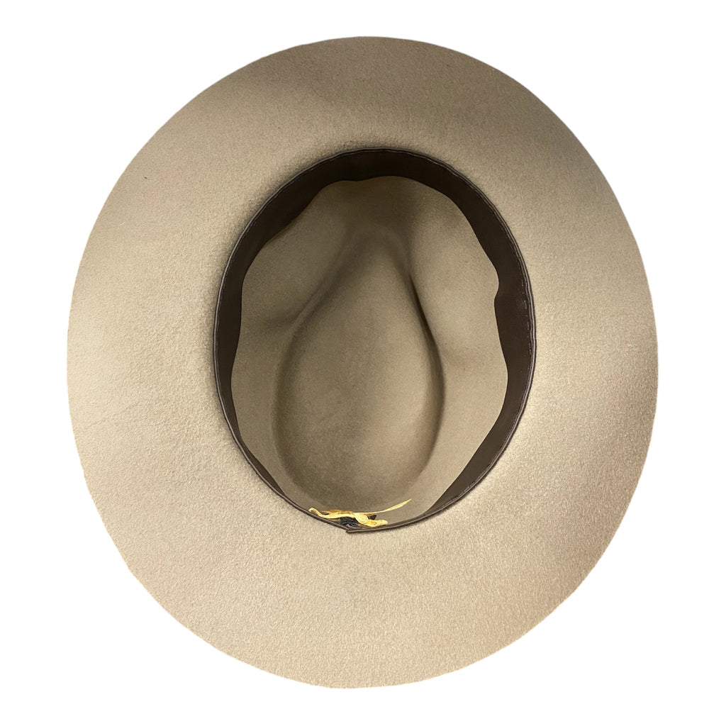Hatson Fedora – Merino Wool Felt with Black Velour Hatband