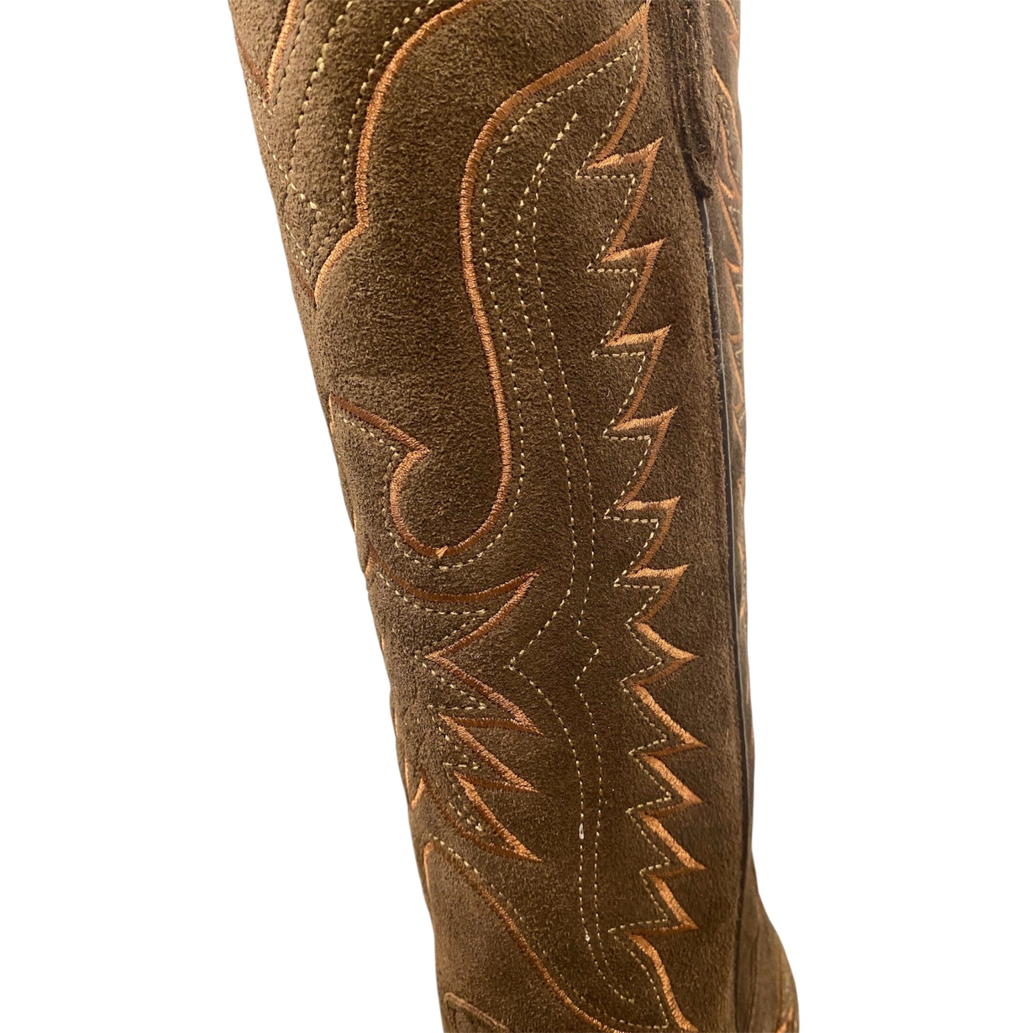 High Brown Suede Women's Western Boots – The Bird