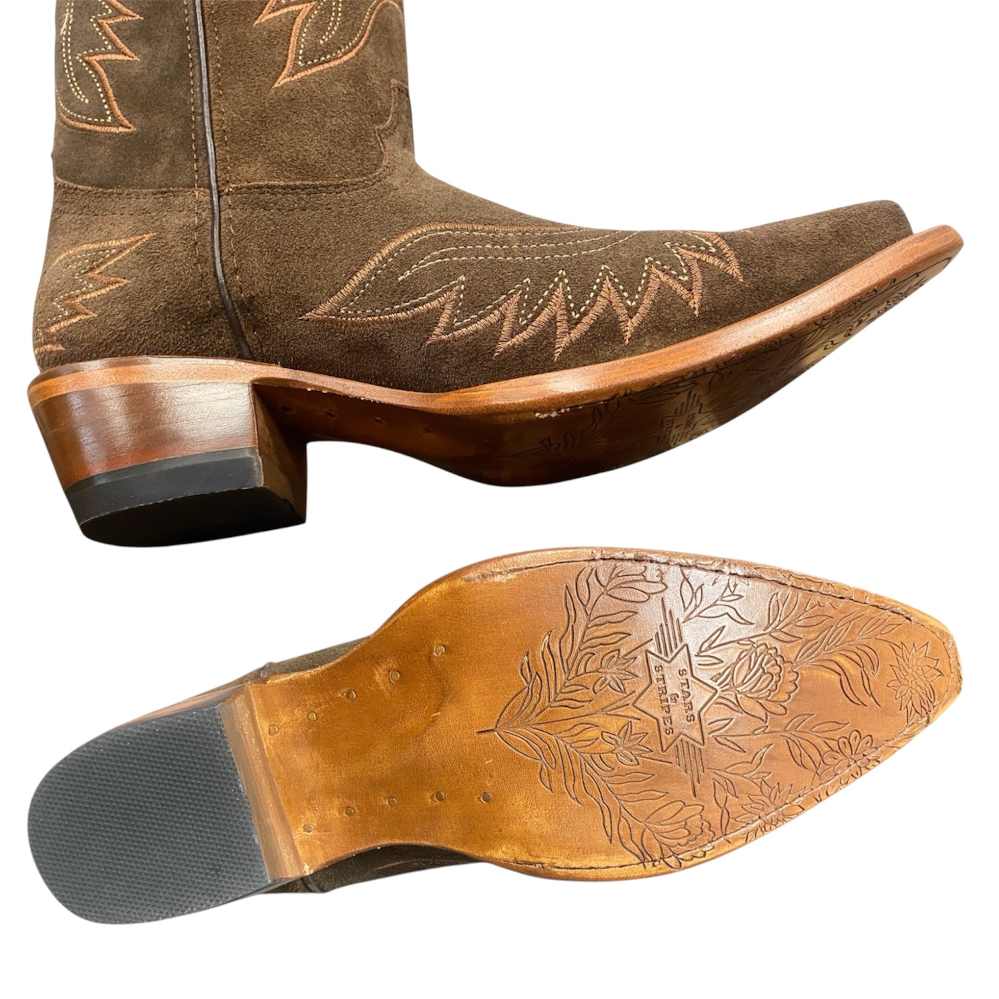 High Brown Suede Women's Western Boots – The Bird