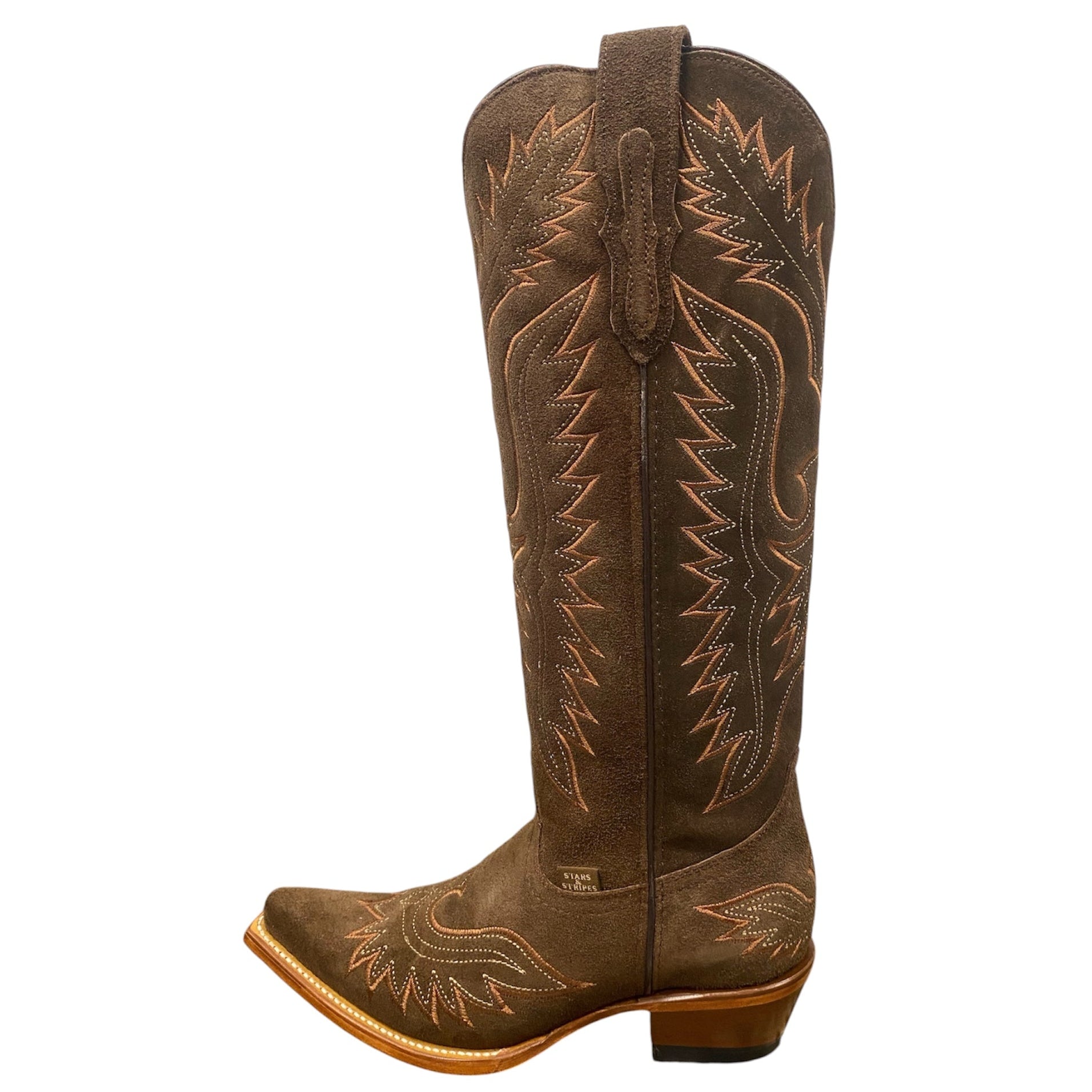 High Brown Suede Women's Western Boots – The Bird