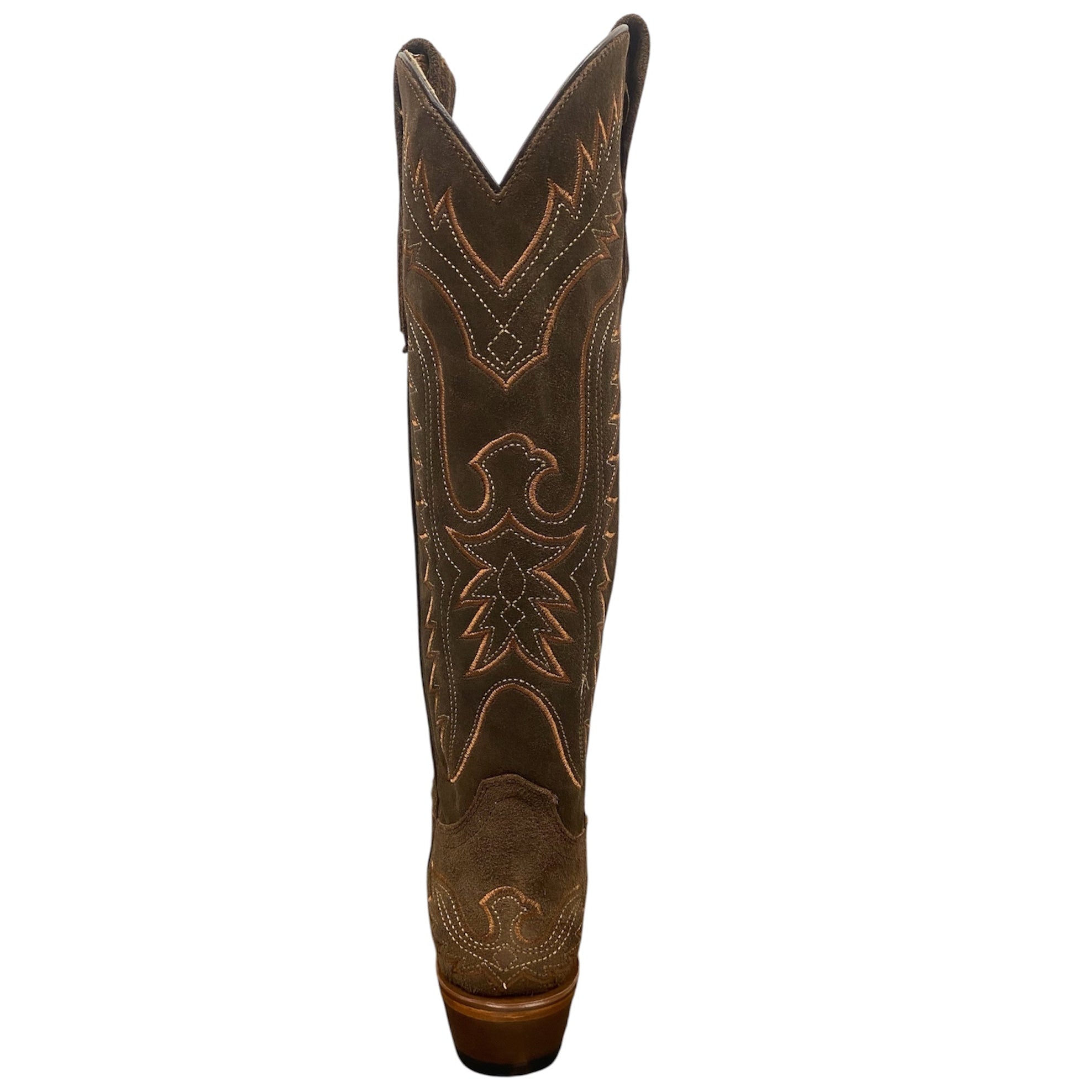 High Brown Suede Women's Western Boots – The Bird