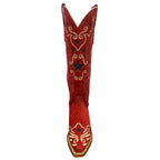 High Red Suede Western Boots – My Star