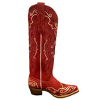 High Red Suede Western Boots – My Star