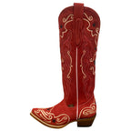 High Red Suede Western Boots – My Star