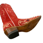 High Red Suede Western Boots – My Star