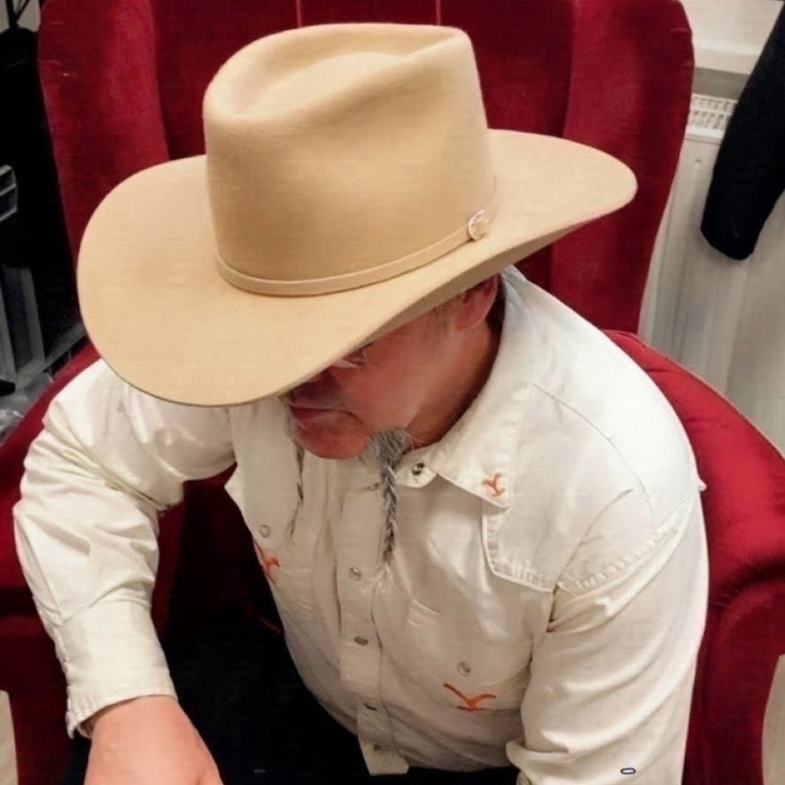 Pathfinder Wool Felt Western Cowboy Hat - Hatband with a metal buckle