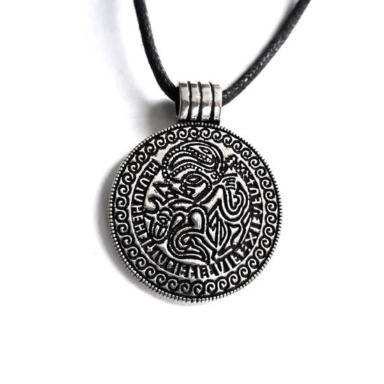 SILVER PENDANT ODIN AMULET