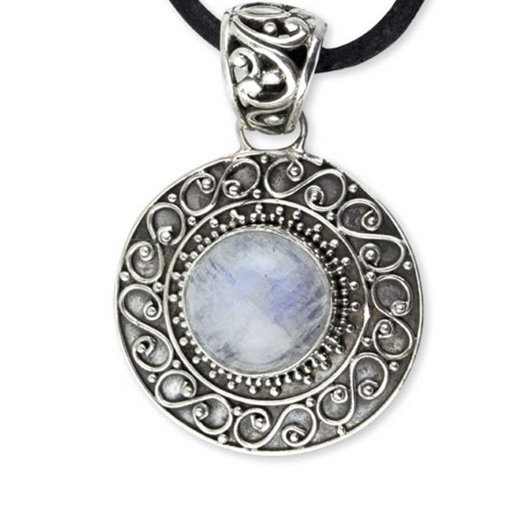 SILVER PENDANT BIG RAINBOW