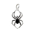 BLACK SPIDER STERLING SILVER PENDANT