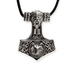 SILVER PENDANT WOLFSKOPF THORS HAMMER