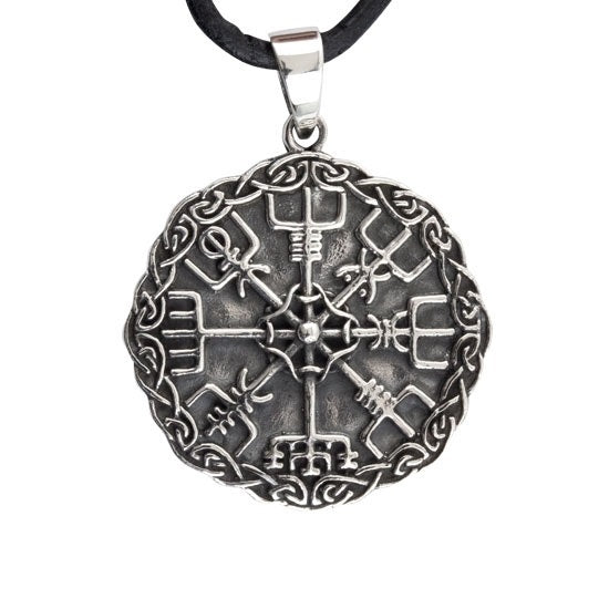 STERLING SILVER PENDANT VIKING COMPASS