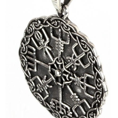 STERLING SILVER PENDANT VIKING COMPASS