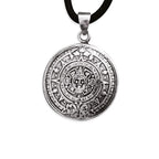 SILVER PENDANT AZTEC CALENDAR
