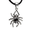 SILVER PENDANT CRYSTAL SPIDER