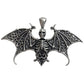 SILVER PENDANT BAT SKULL