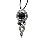 Silver PENDANT CRYSTAL SNAKE