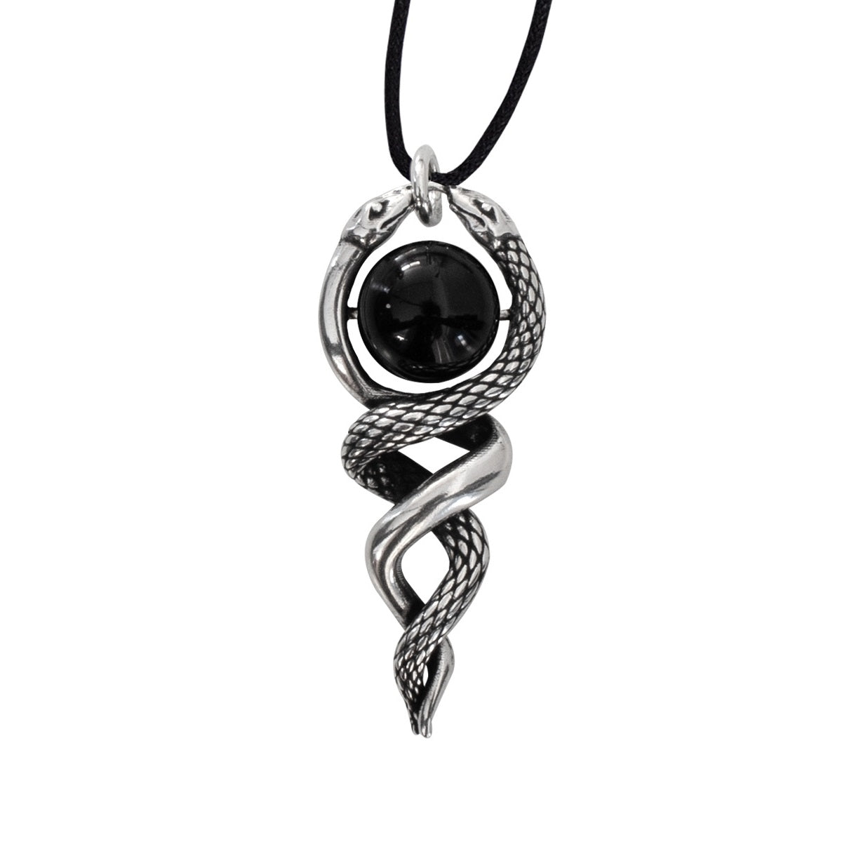 Silver PENDANT CRYSTAL SNAKE