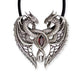 SILVER DRAGON'S HEART PENDANT