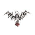 Silver PENDANT RED BAT