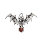 Silver PENDANT RED BAT
