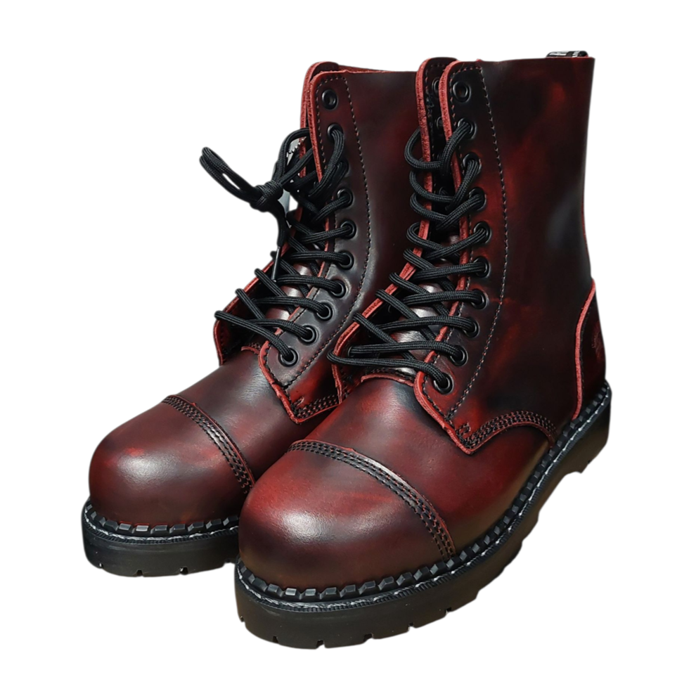 LACE UP BOOTS STAG ACS BURGUNDY